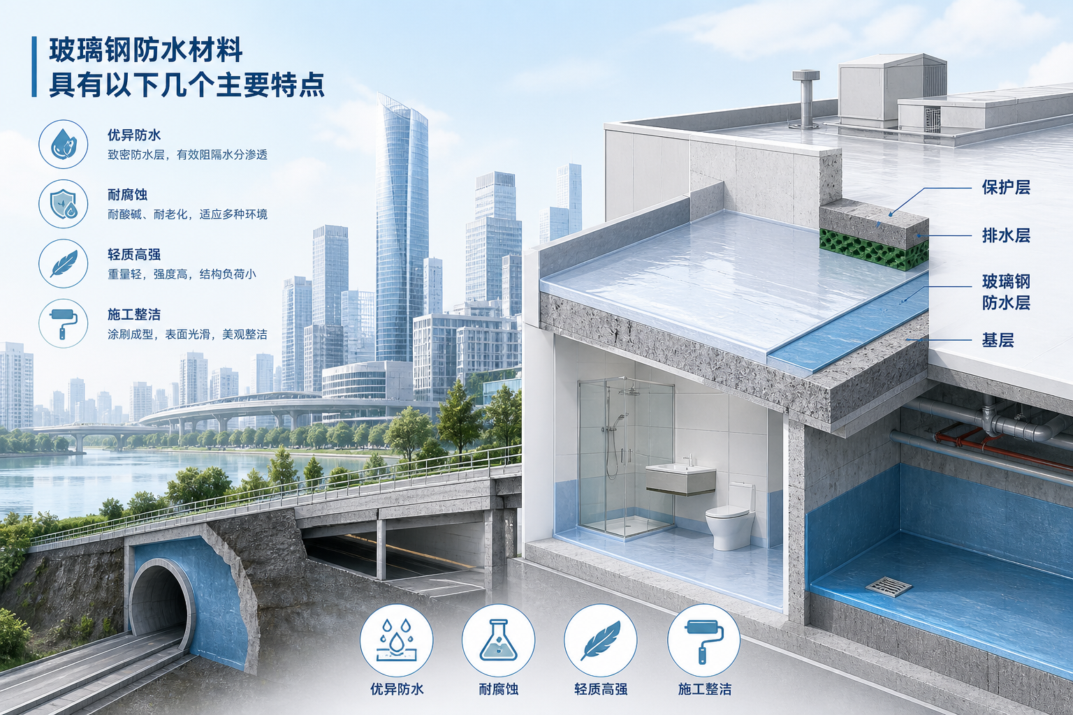 2023年玻璃钢防水材料市场趋势分析，关注 梅州 发展